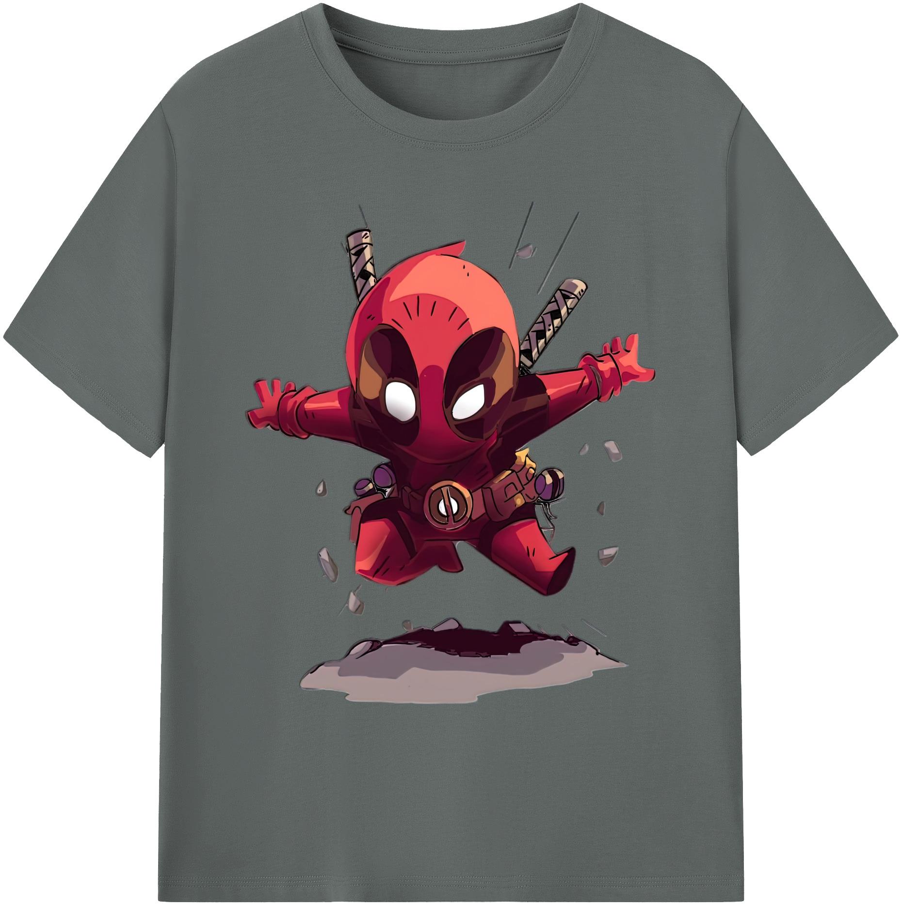 （画像用） Deadpool デッドプール 綿100％ メンズ半袖Tシャツ｜肌触りやわらか＆通気性